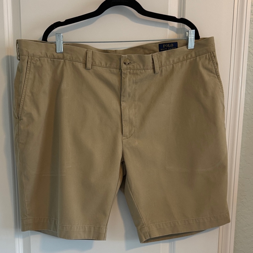 Polo by Ralph Lauren Men's Khaki Flat Front Shorts